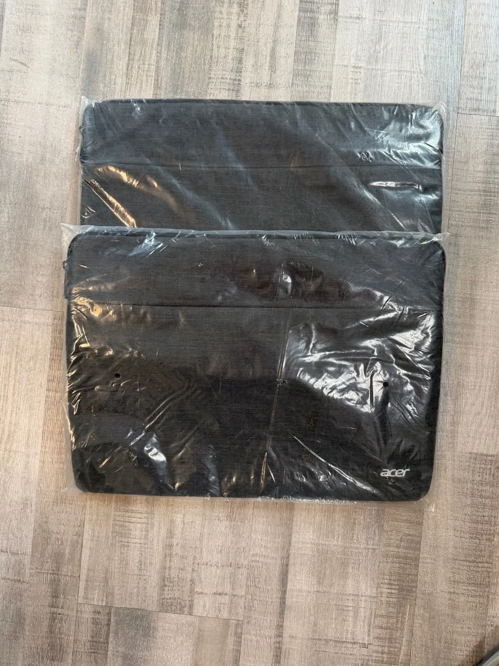 Lot of 2 Acer 16 “ Laptop Sleeves Black Padded Zipper Cases NEW SEALED